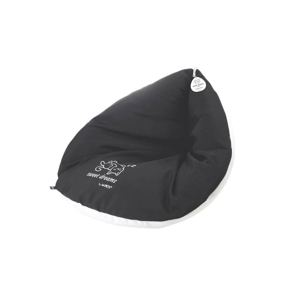 20304499 M-PETS SWEET DREAMS ÜÇGEN YATAK BLACK/WHİTE