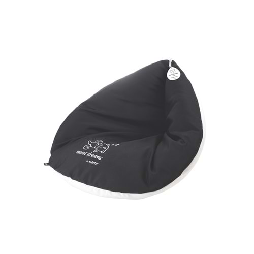 20304499 M-PETS SWEET DREAMS ÜÇGEN YATAK BLACK/WHİTE