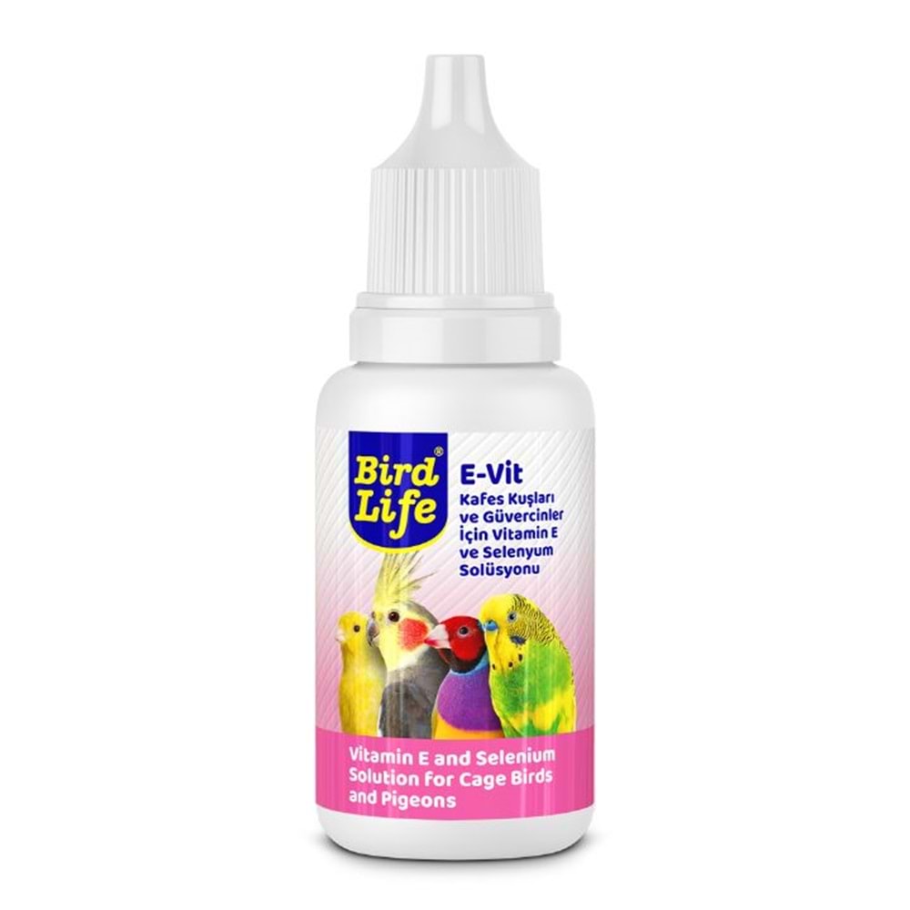 203762-BİRDLİFE E-VİT VİTAMİN E ve SELENYUM SOLUSYONU 25ML 12Lİ
