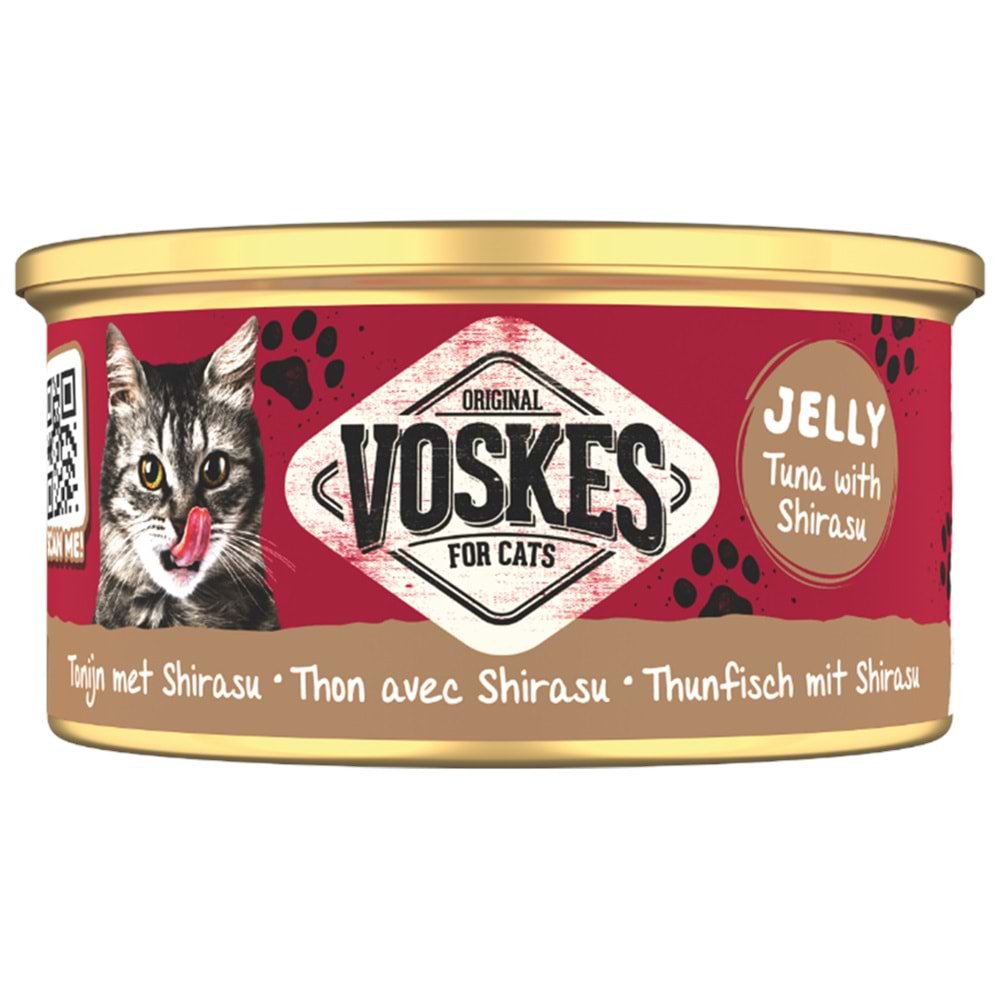 20382-VOSKES TON BALIĞI ve ŞİRASU KEDİ KONSERVESİ 85GR 24LÜ