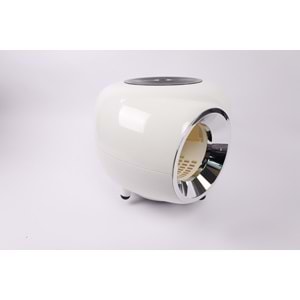 20400699 M-PETS SPACE 1 KAPALI KEDİ TUVALETİ WHİTE 57X55X44CM