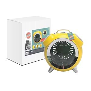 20401499 M-PETS SIXTIES CLOCK TAŞIMA ÇANTASI YELLOW 40X44X26CM