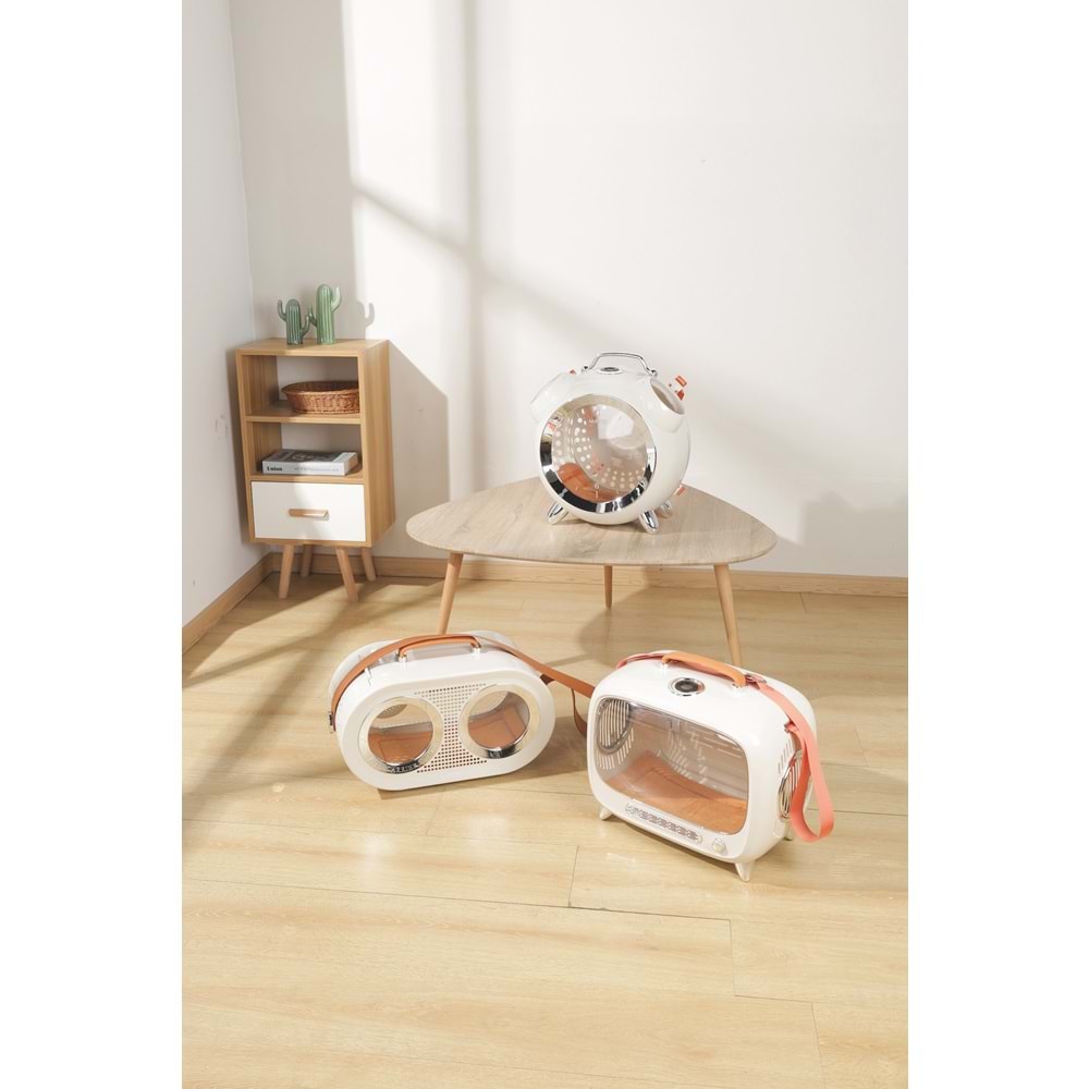 20402399 M-PETS RADIO TAŞIMA ÇANTASI WHITE 50X23X31CM