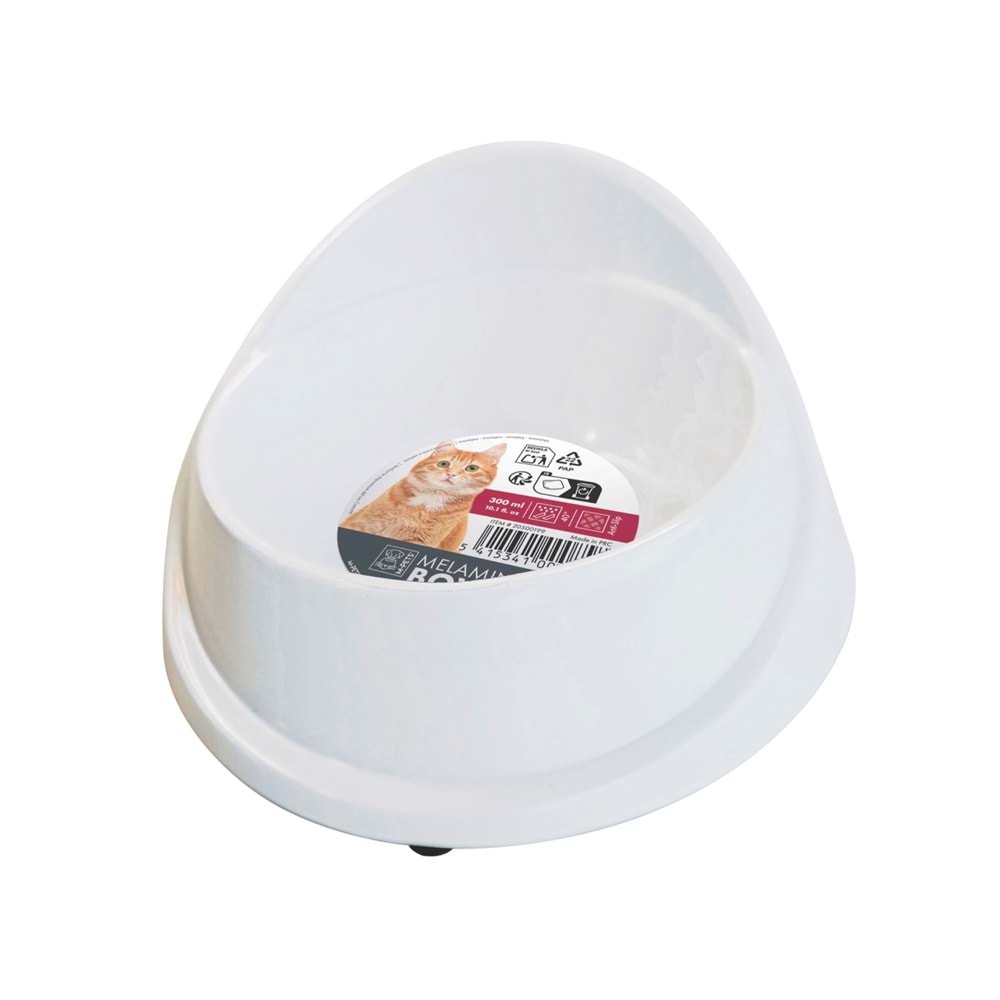 20500199 M-PETS MELAMİN MAMA KABI KEDİLER İÇİN 300ML