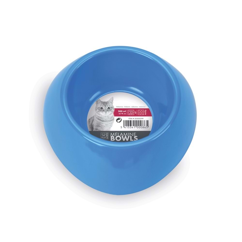 20500299 M-PETS MELAMİN MAMA KABI KEDİLER İÇİN 200ML