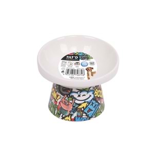 20501499 M-PETS URBAN STYLE TILTD SERAMİK MAMA KABI 150ML MİX COLOR