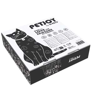 20502299 M-PETS PAWSY SERAMİK MAMA KABI WHİTE 175ML