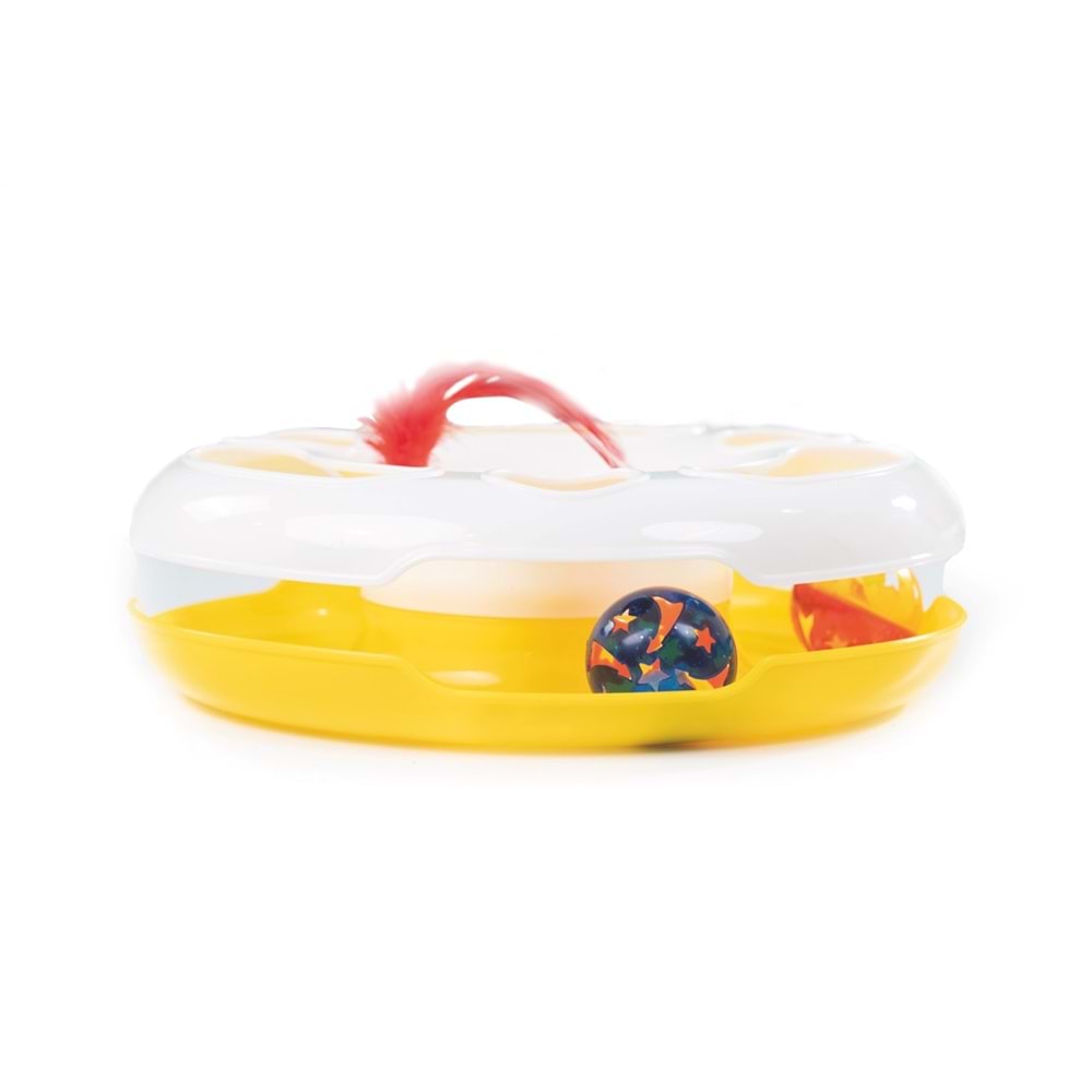 20600099 M-PETS DISCUS KEDİLER İÇİN PLASTİK OYUN ÇENBERİ TOPLU
