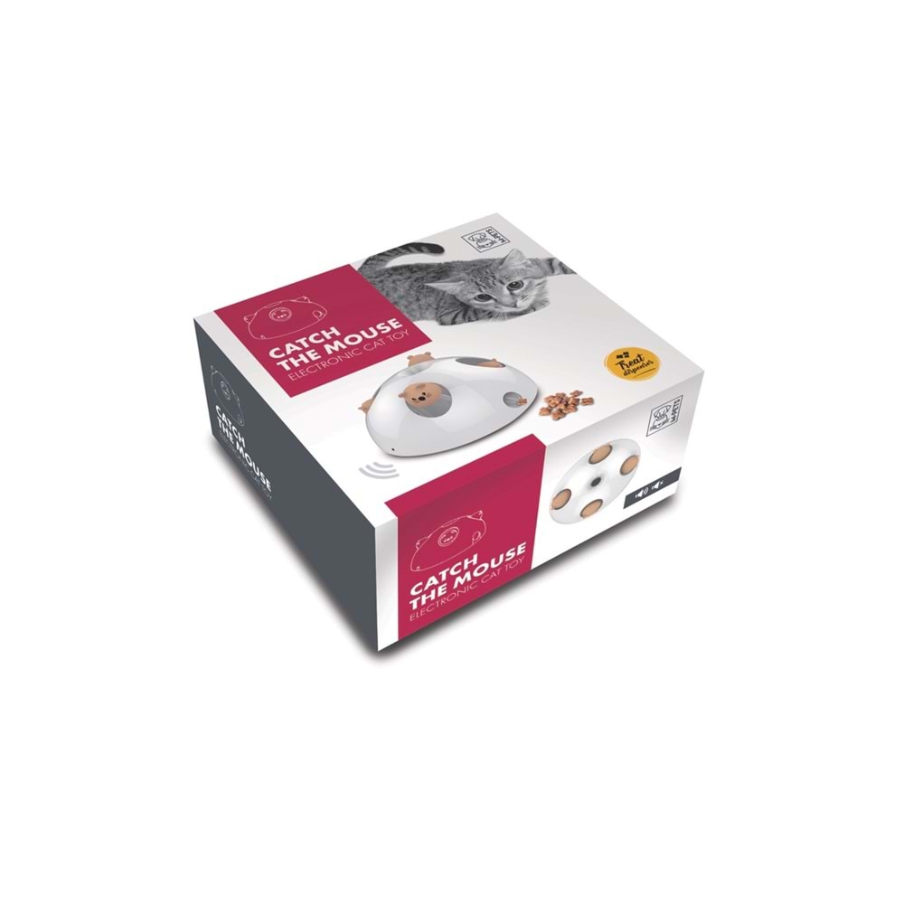 20601901 M-PETS CATCH THE MOUSE ELECTRONİC KEDİ OYUNCAĞI WHİTE