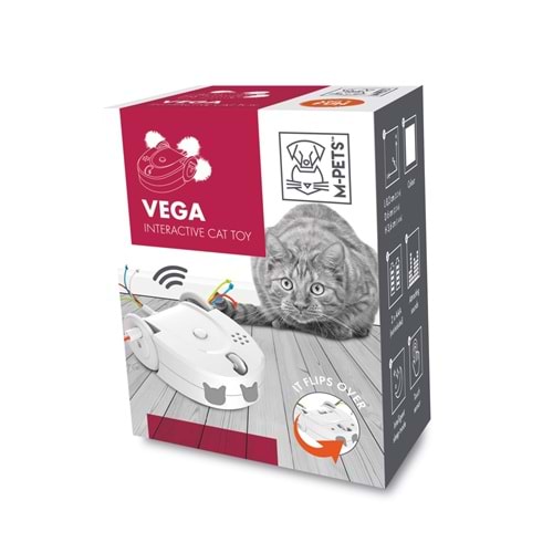 20630699 M-PETS VEGA İNTERAKTİF KEDİ OYUNCAĞI WHİTE