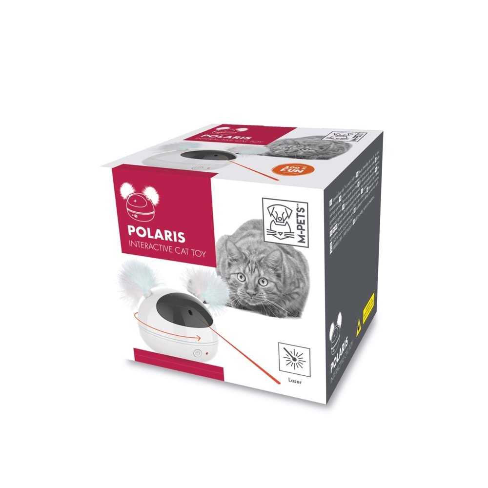 20631199 M-PETS POLARIS İNTERAKTİF KEDİ OYUNCAĞI WHİTE