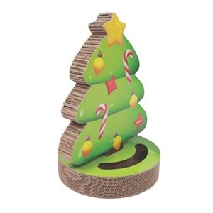 20639799 M-PETS CHRISTMAS KEDİLER İÇİN NOEL AĞACI KARTON TIRMALAMA