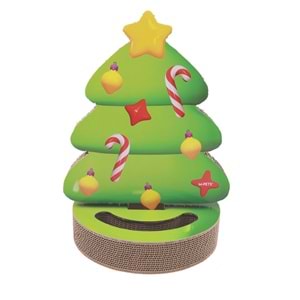 20639799 M-PETS CHRISTMAS KEDİLER İÇİN NOEL AĞACI KARTON TIRMALAMA