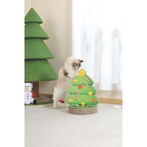 20639799 M-PETS CHRISTMAS KEDİLER İÇİN NOEL AĞACI KARTON TIRMALAMA