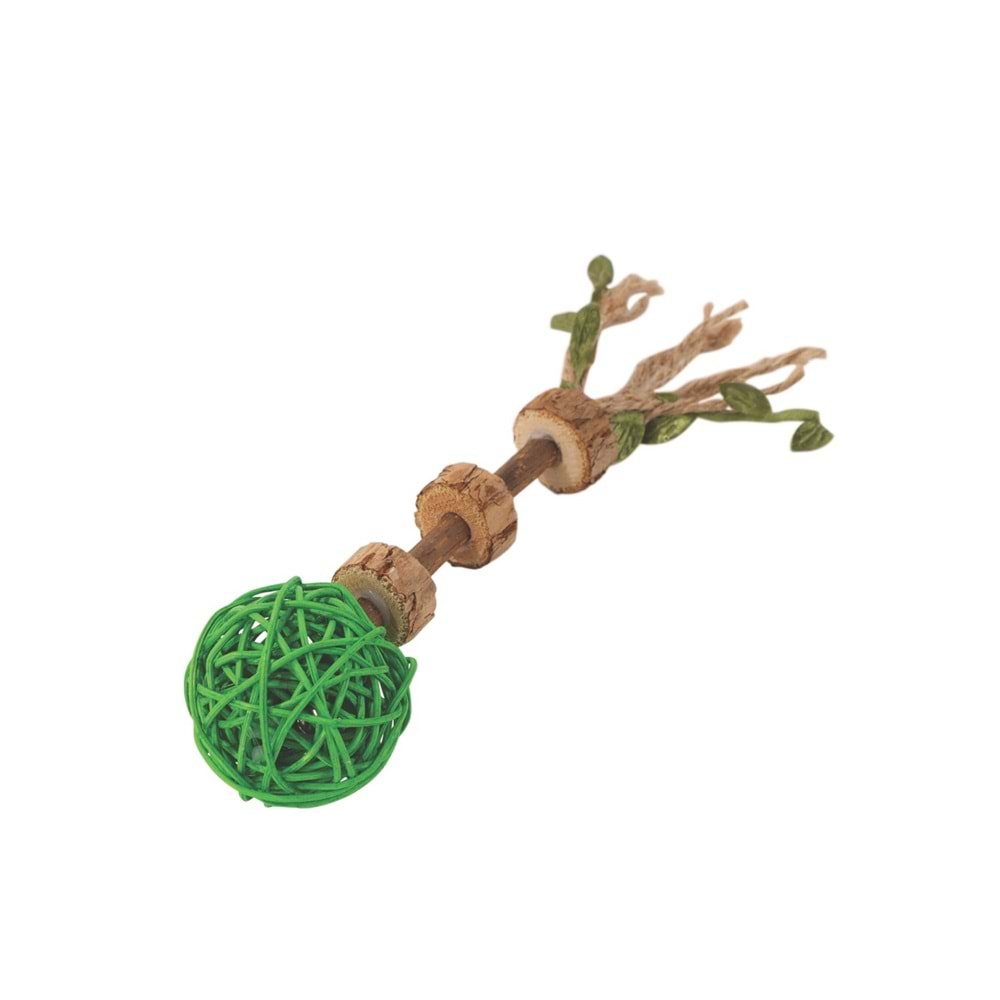 20640399 M-PETS CHARMY AMULET MATATABİ KEDİ OYUNCAĞI GREEN