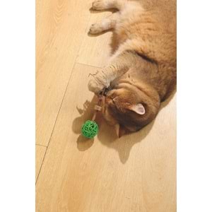 20640399 M-PETS CHARMY AMULET MATATABİ KEDİ OYUNCAĞI GREEN