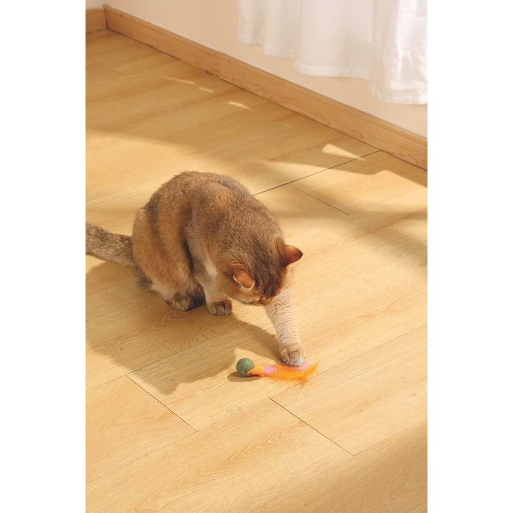 20640599 M-PETS CHARMY FIREFLY CATNİPLİ KEDİ OYUNCAĞI ORANGE