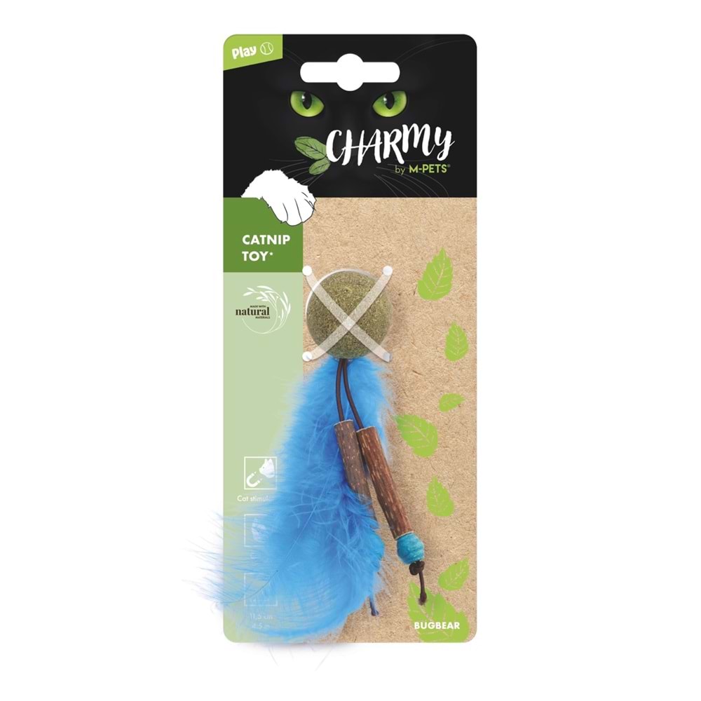 20640999 M-PETS CHARMY BUGBEAR CATNİPLİ KEDİ OYUNCAĞI BLUE