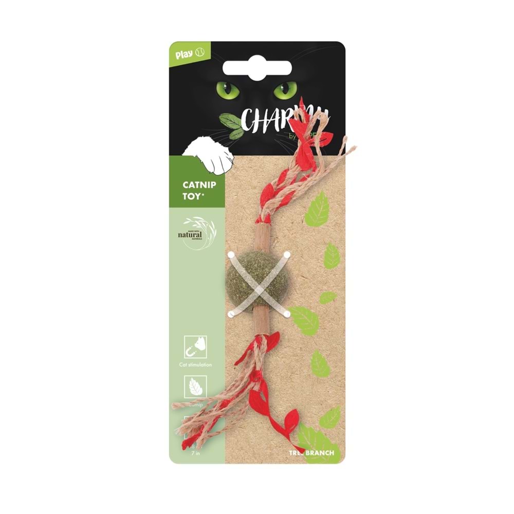 20641099 M-PETS CHARMY BRANCY CATNİPLİ KEDİ OYUNCAĞI RED