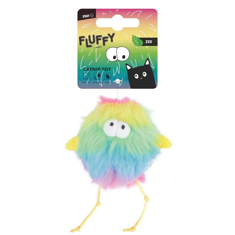 20646899 M-PETS FLUFFY ZEE CATNİPLİ KEDİ OYUNCAĞI MULTİCOLOR