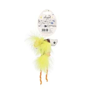 20654799 M-PETS PLUME YELLOW FİSH CATNİPLİ KEDİ OYUNCAĞI