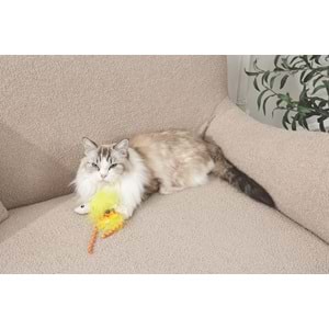 20654799 M-PETS PLUME YELLOW FİSH CATNİPLİ KEDİ OYUNCAĞI