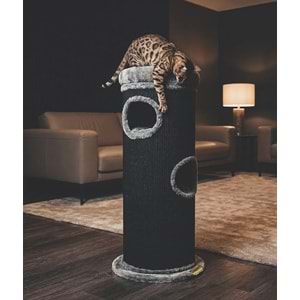 20656199 M-PETS PANTHER PREMİUM BURROW KEDİ TIRMALAMA GREY