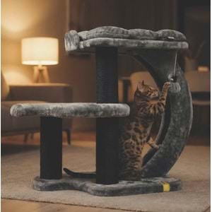 20656399 M-PETS PANTHER PREMİUM OASIS KEDİ TIRMALAMA GREY