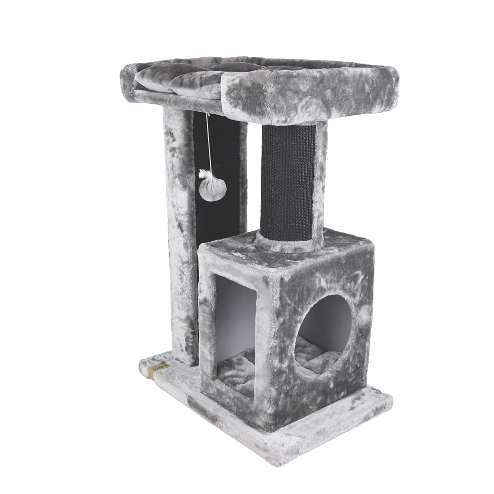 20656499 M-PETS PANTHER PREMİUM NOOK KEDİ TIRMALAMA GREY