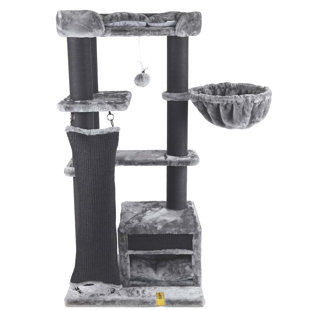 20656599 M-PETS PANTHER PREMİUM ABODE KEDİ TIRMALAMA GREY
