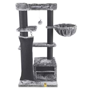 20656599 M-PETS PANTHER PREMİUM ABODE KEDİ TIRMALAMA GREY