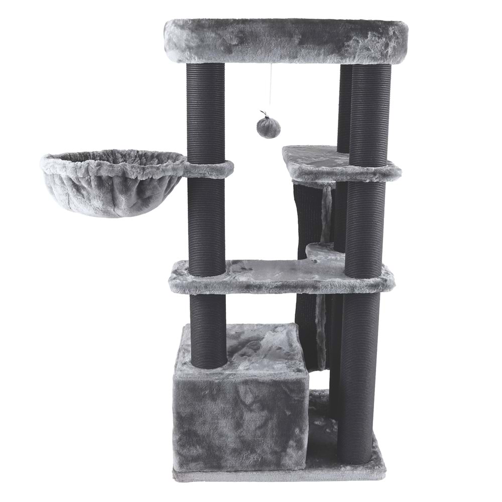 20656599 M-PETS PANTHER PREMİUM ABODE KEDİ TIRMALAMA GREY