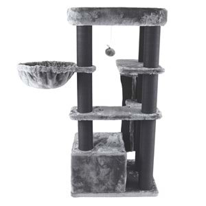 20656599 M-PETS PANTHER PREMİUM ABODE KEDİ TIRMALAMA GREY