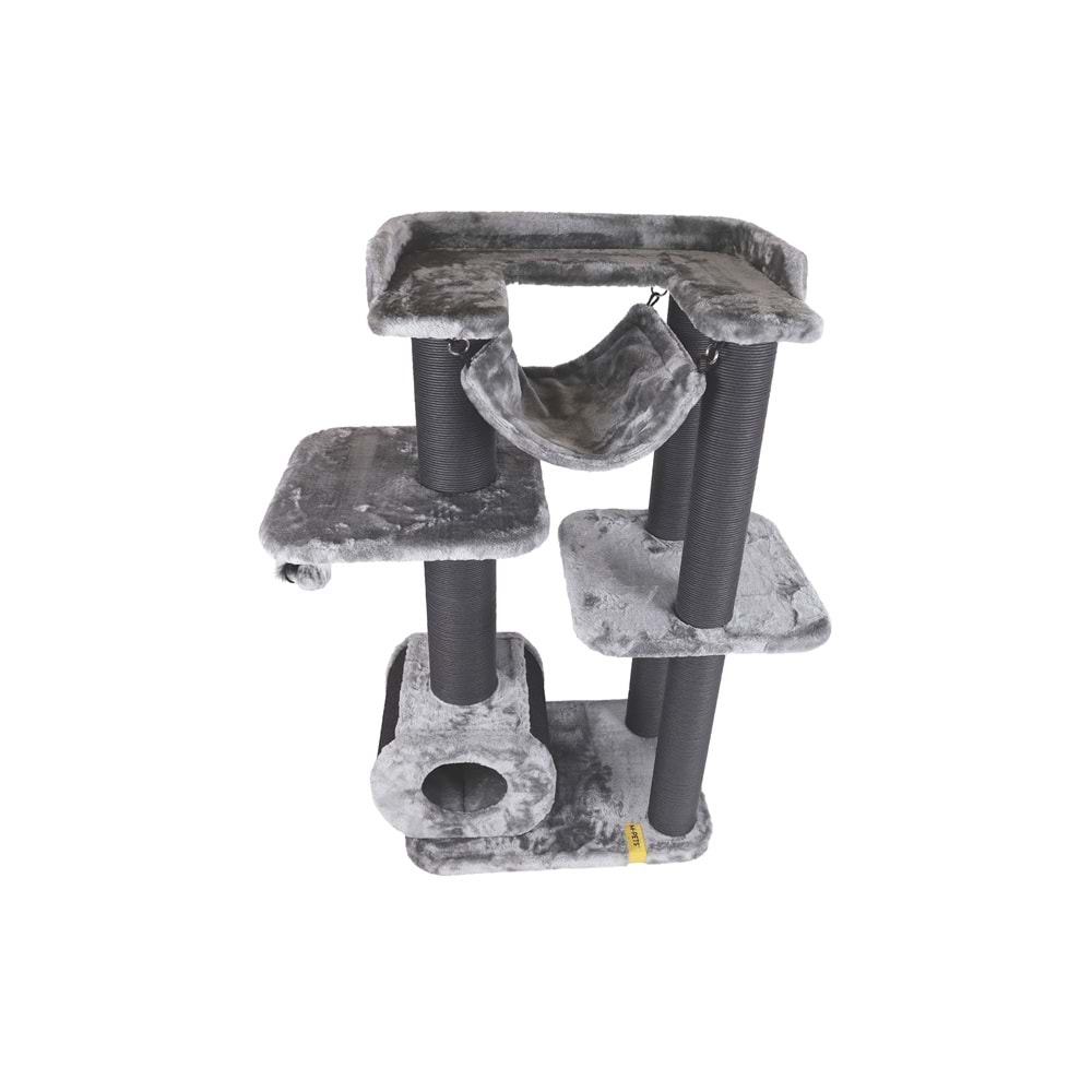 20656699 M-PETS PANTHER PREMİUM CANOPY KEDİ TIRMALAMA GREY