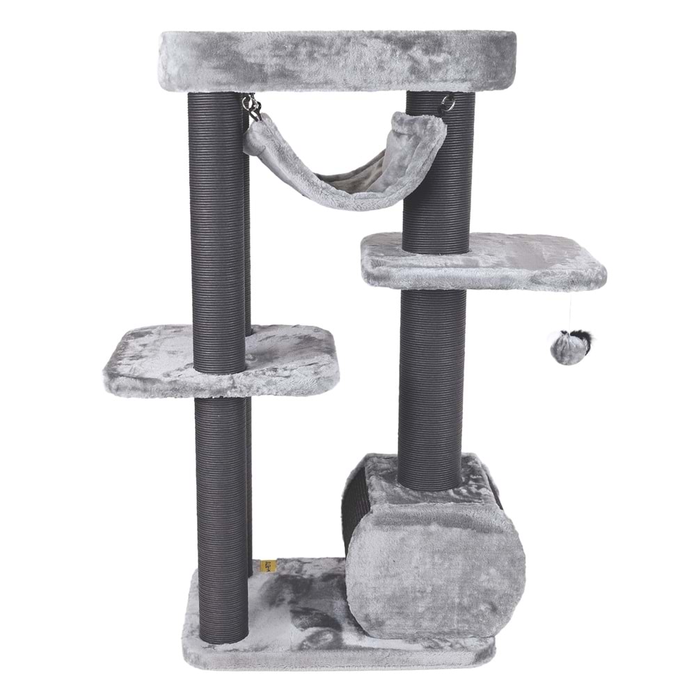 20656699 M-PETS PANTHER PREMİUM CANOPY KEDİ TIRMALAMA GREY