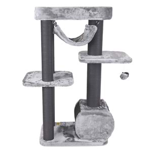 20656699 M-PETS PANTHER PREMİUM CANOPY KEDİ TIRMALAMA GREY