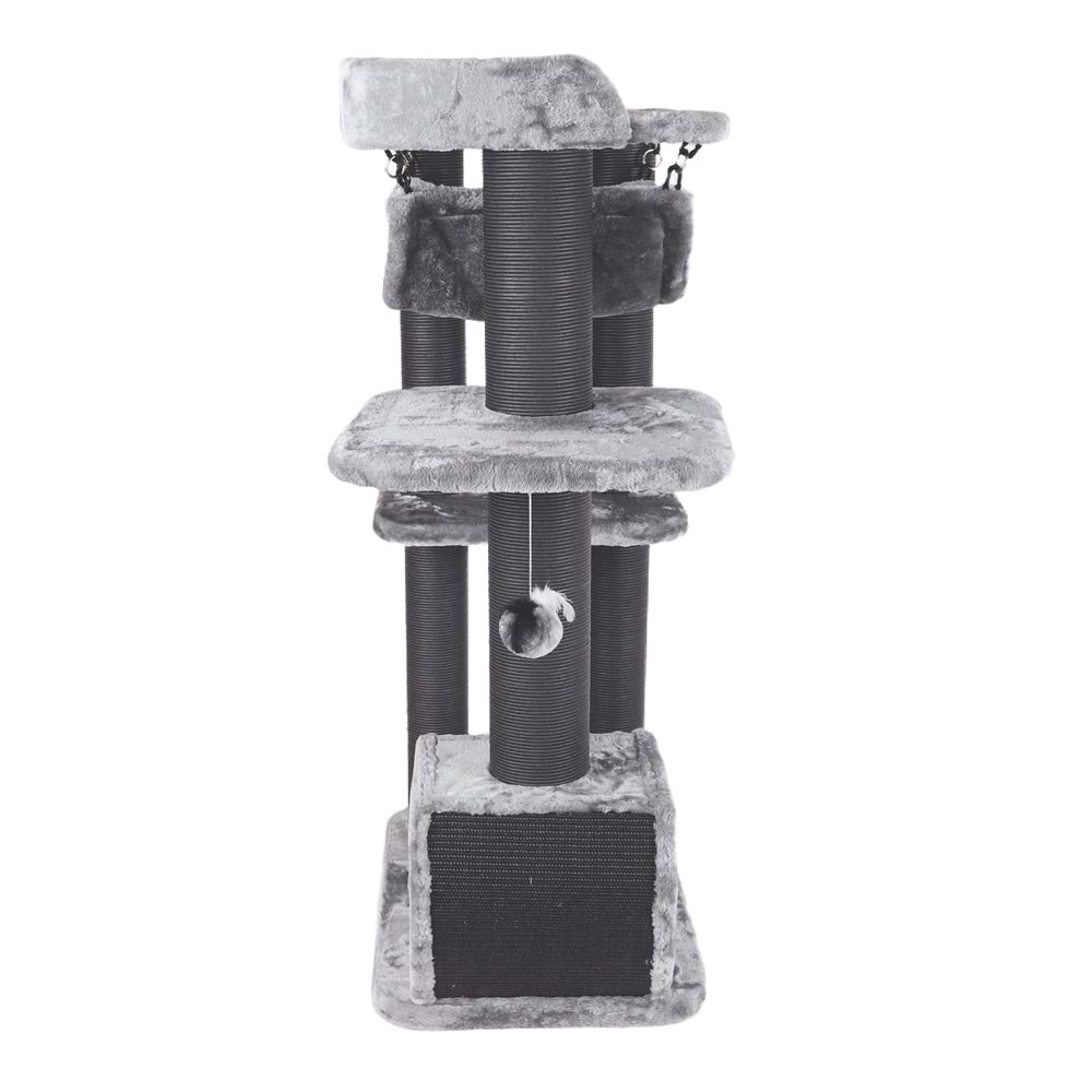 20656699 M-PETS PANTHER PREMİUM CANOPY KEDİ TIRMALAMA GREY