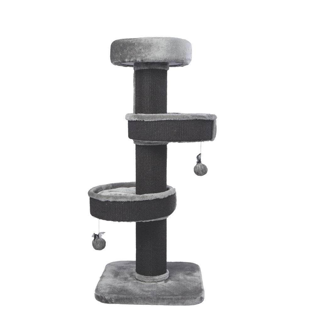 20656799 M-PETS PANTHER PREMİUM ALCOVE KEDİ TIRMALAMA GREY