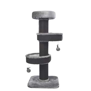 20656799 M-PETS PANTHER PREMİUM ALCOVE KEDİ TIRMALAMA GREY