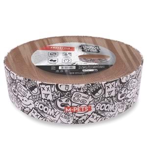 20703699 M-PETS URBAN STYLE FREESTYLE KARTON TIRMALAMA BLACK/WHİTE
