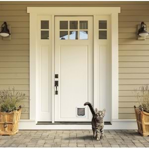 20800101 M-PETS DORAS KEDİ KAPISI 2 YOLLU WHİTE 200MMX192MM