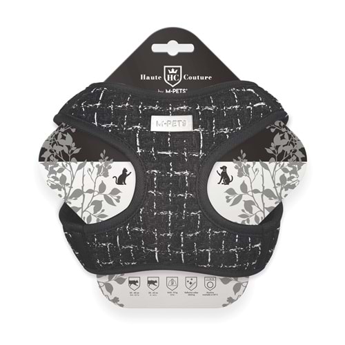 20804399 M-PETS HAUTE COUTURE KEDİ GÖĞÜS TASMASI BLACK