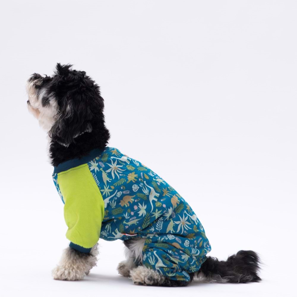 23928-PAWSTAR DİNOSAUR PİJAMA TULUM 5Lİ SET(M-L-XL-XL-2XL)