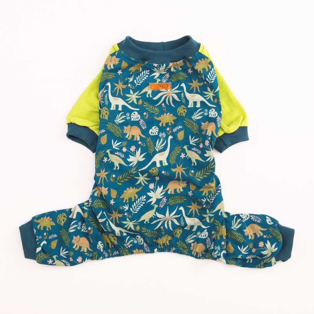 23928-PAWSTAR DİNOSAUR PİJAMA TULUM 5Lİ SET(M-L-XL-XL-2XL)
