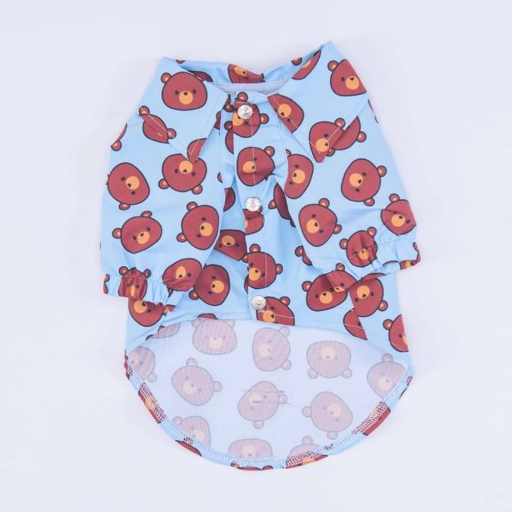 24452-PAWSTAR BEAR DESENLİ BÜYÜK GÖMLEK 5Lİ SET(3XL-4XL-5XL-6XL-7XL)