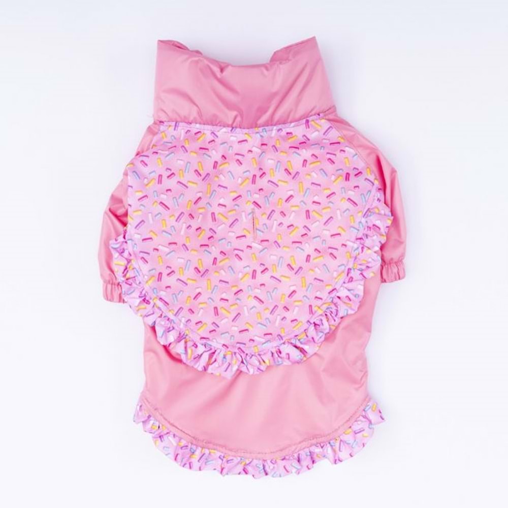 24513-PAWSTAR PEMBE VİCTORİA YAĞMURLUK 5Lİ SET(M-L-L-XL-2XL)