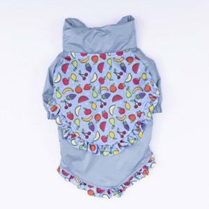 24514-PAWSTAR GRİ VİCTORİA YAĞMURLUK 5Lİ SET(M-L-L-XL-2XL)