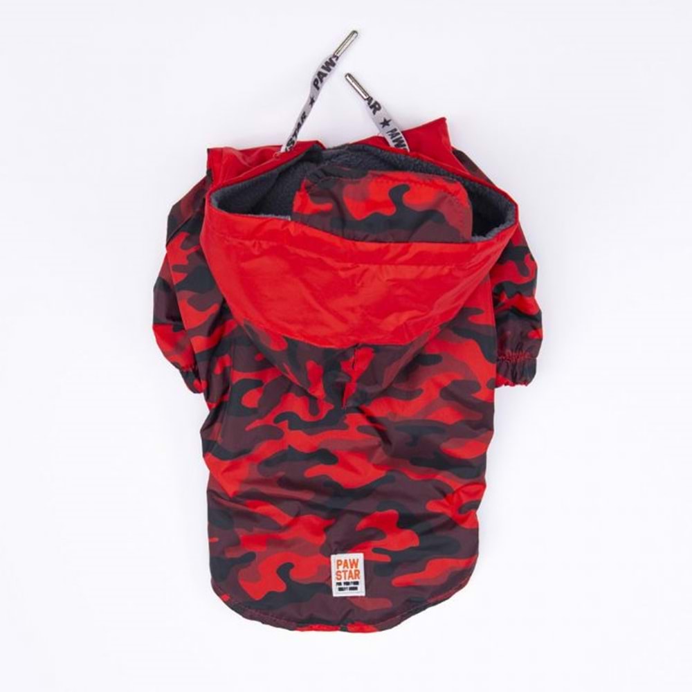 24524-PAWSTAR KIRMIZI DİJON YAĞMURLUK 5Lİ SET(M-L-L-XL-2XL)