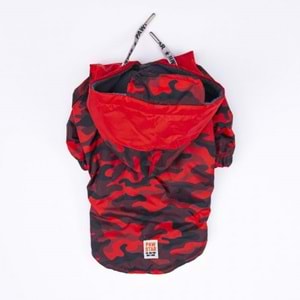 24524-PAWSTAR KIRMIZI DİJON YAĞMURLUK 5Lİ SET(M-L-L-XL-2XL)