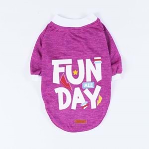 24721-PAWSTAR FUŞYA FUN DAY SWEAT 5Lİ SET(M-L-XL-XL-2XL)